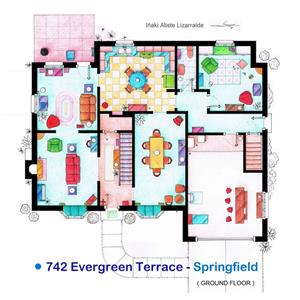 Floor Plan of the Simpson House 